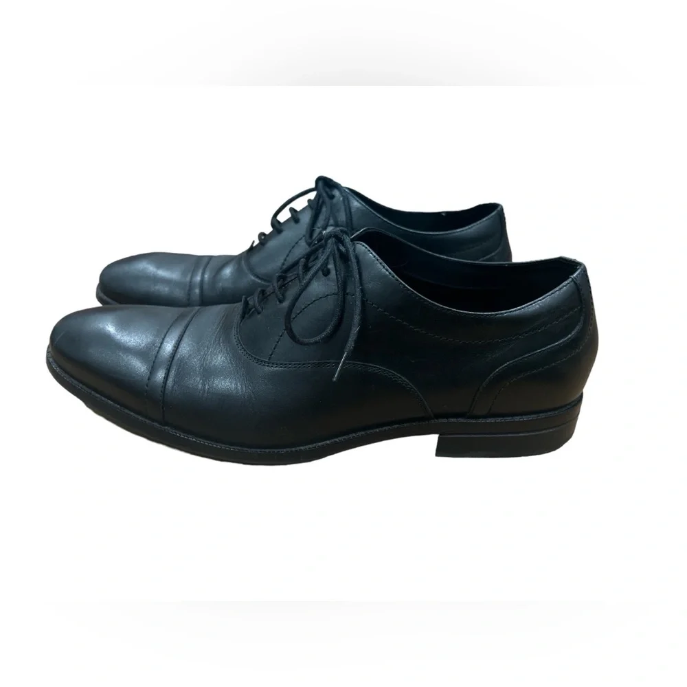 Cole‎ Haan Sawyer Oxford Cap Toe Black Dress Shoes Men's Size 12M Style C35106